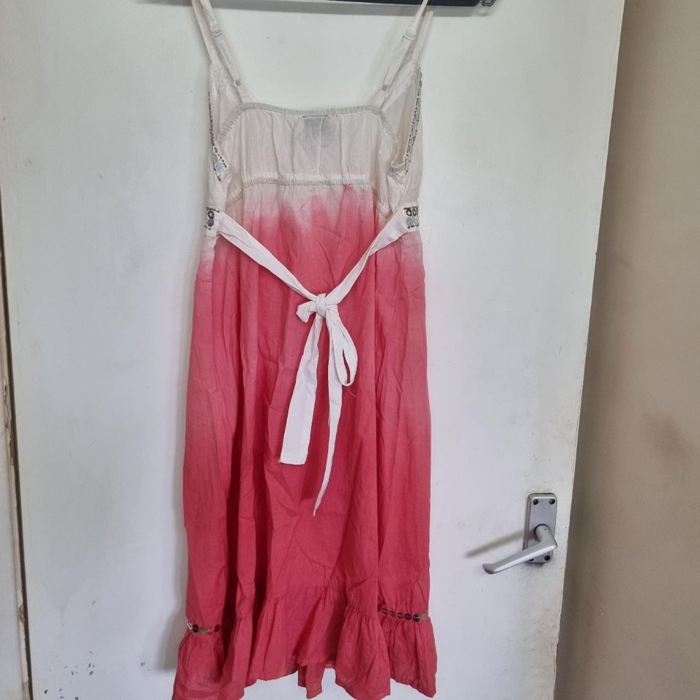 Y2k Bay trading ombre hand dyed summer dressUk 10Sequined detail Bnwt - Picture 2 of 6